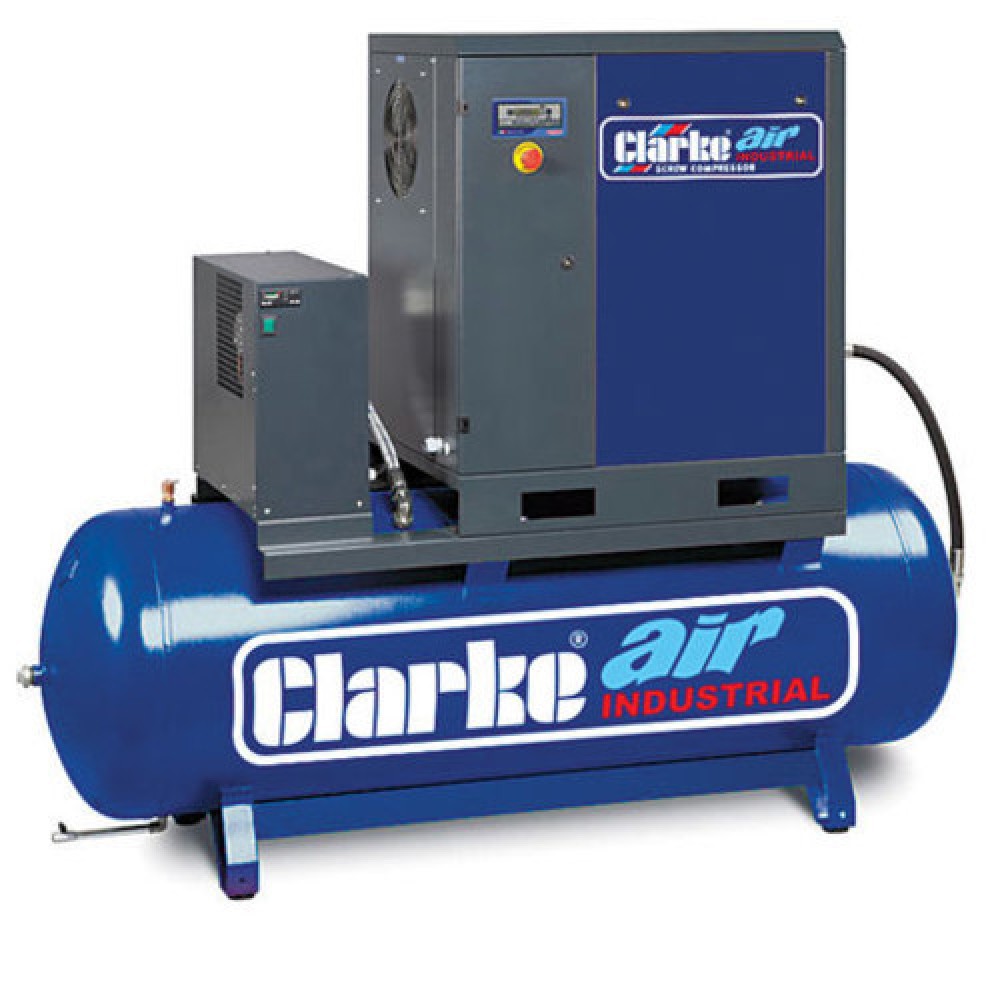 Clarke CXR15RD 15HP Industrial Screw Compressor With Air Receiver & Dryer